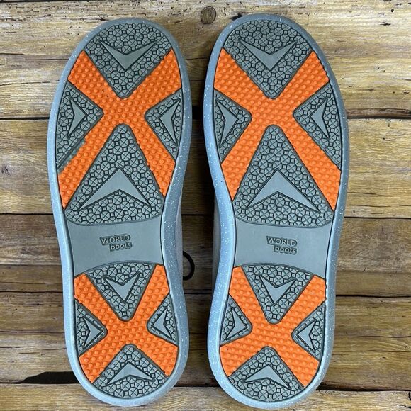 WB Moccasin Size Mens 7 Womens 8  Grey Hemera Skirt Style 100% Leather Suede - Picture 8 of 16